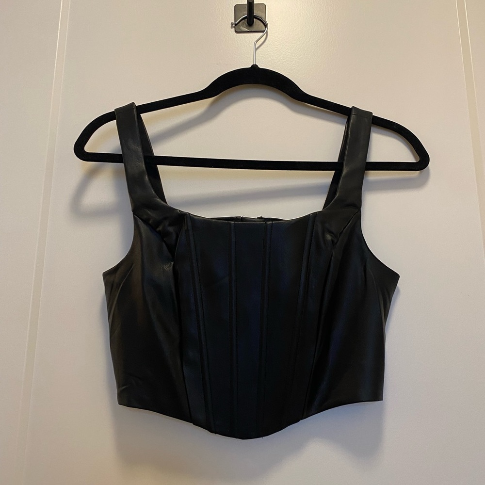 Leather Corset Top